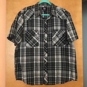 XL Dickies Short Sleeve Plaid Shirt